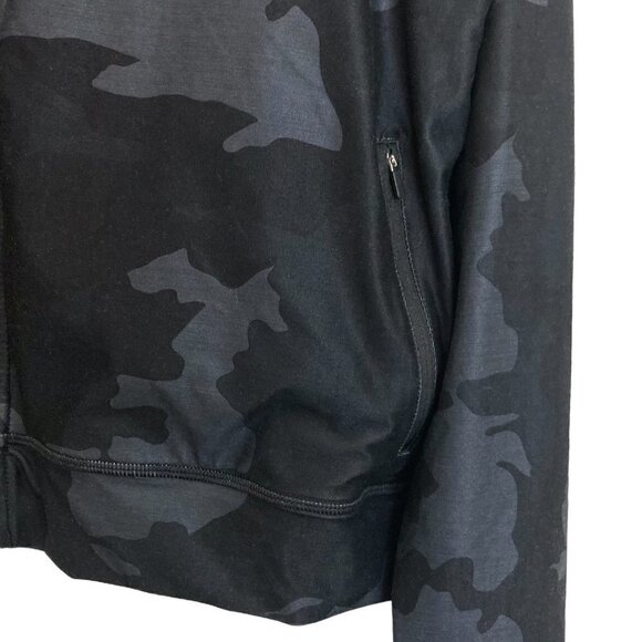 PRANA Layna Zip Up Jacket in Black/Gray Camouflage - Picture 10 of 14